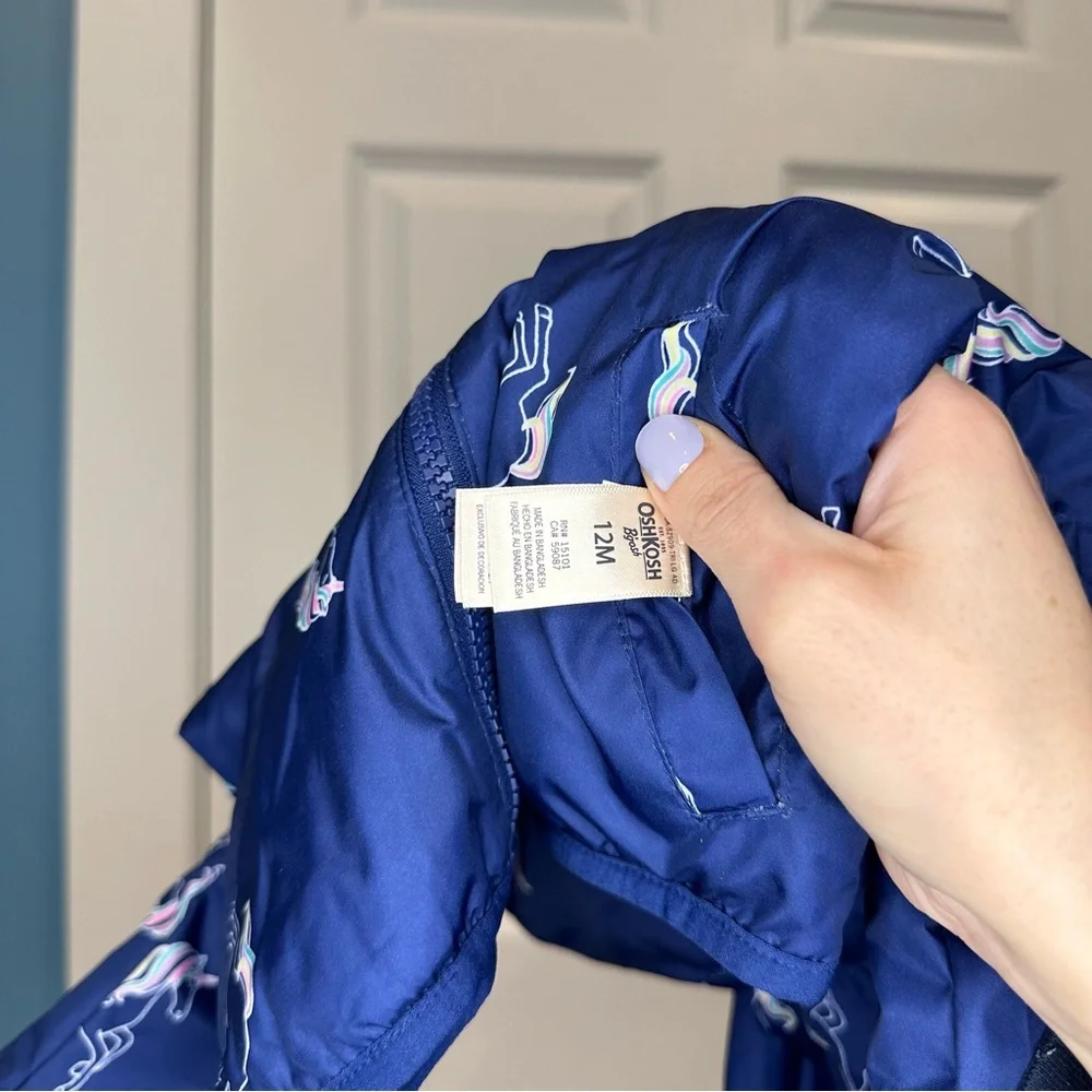 Oshkosh Reversible Jacket Size 12‎ Months NWT